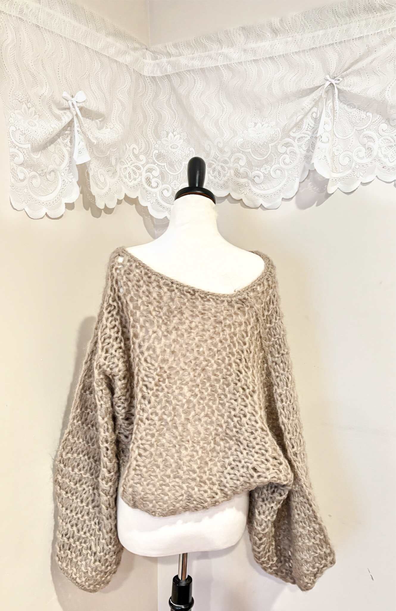 Oversize Wool Knit Shrug