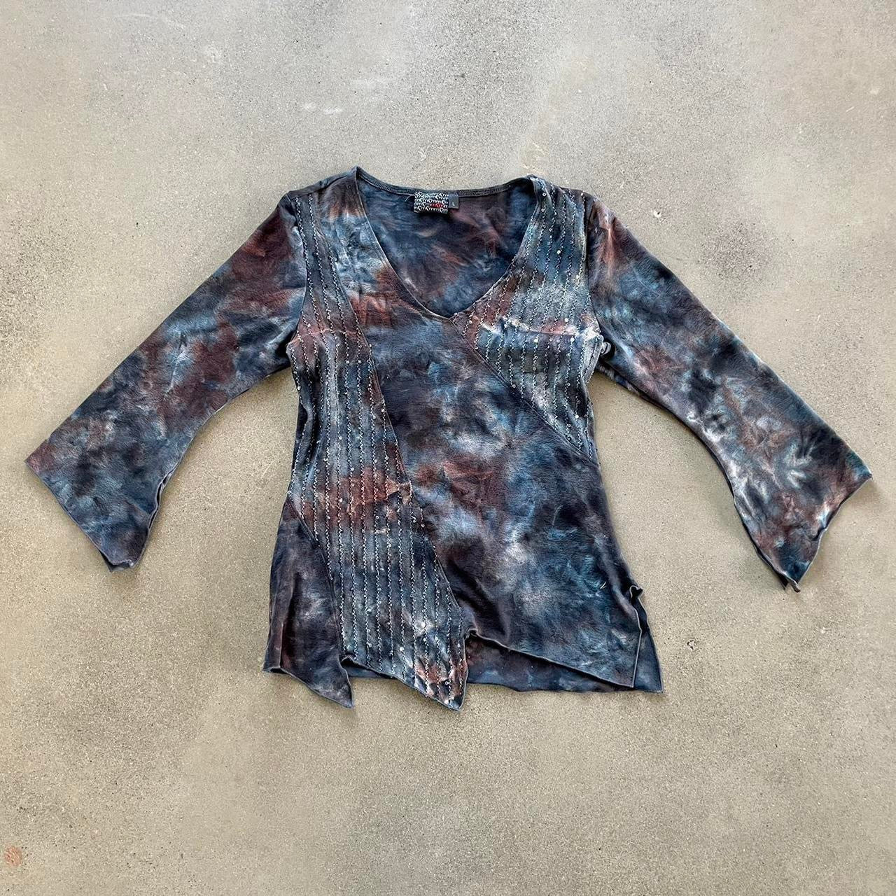 Asymmetrical Tie Dye Top