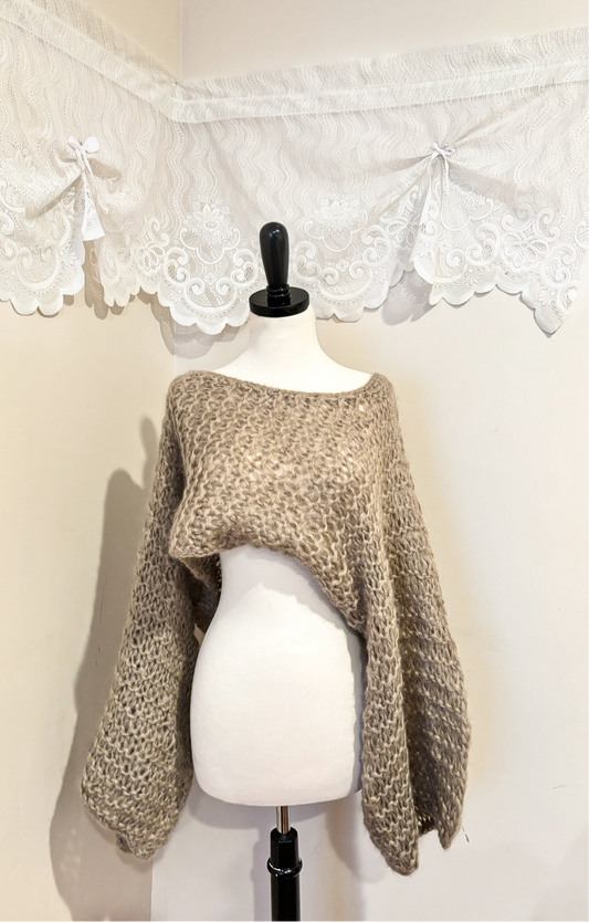 Oversize Wool Knit Shrug