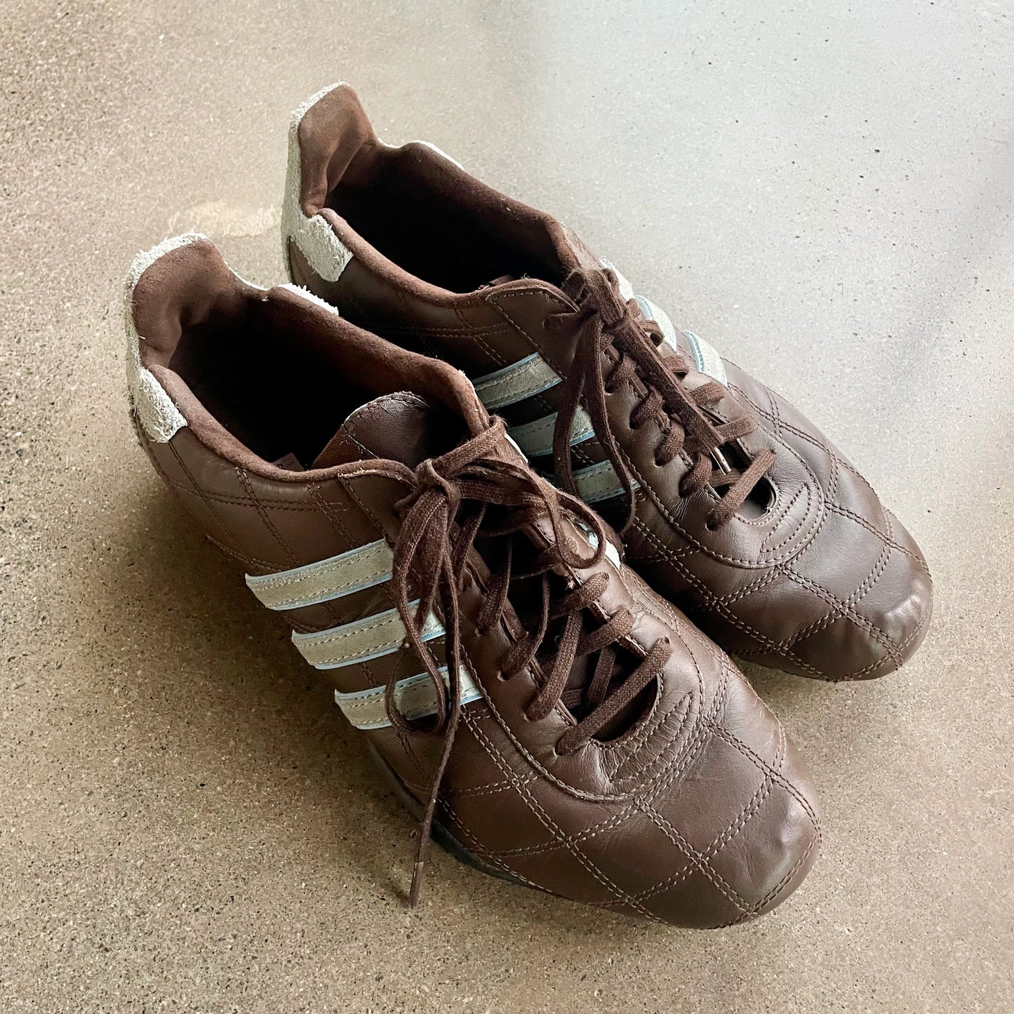 Vintage Adidas X Good Year Brown and Blue Sneaker