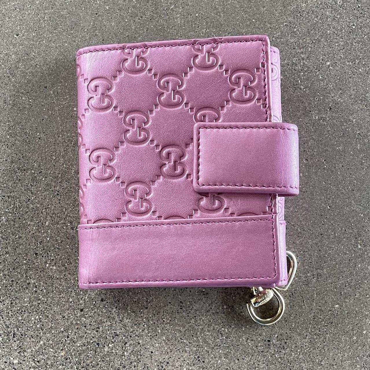 Pink Gucci Monogram Wallet