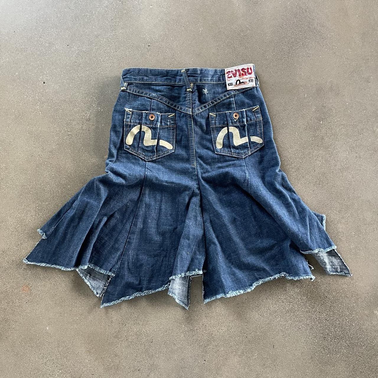 Evisu Denim Midi Skirt