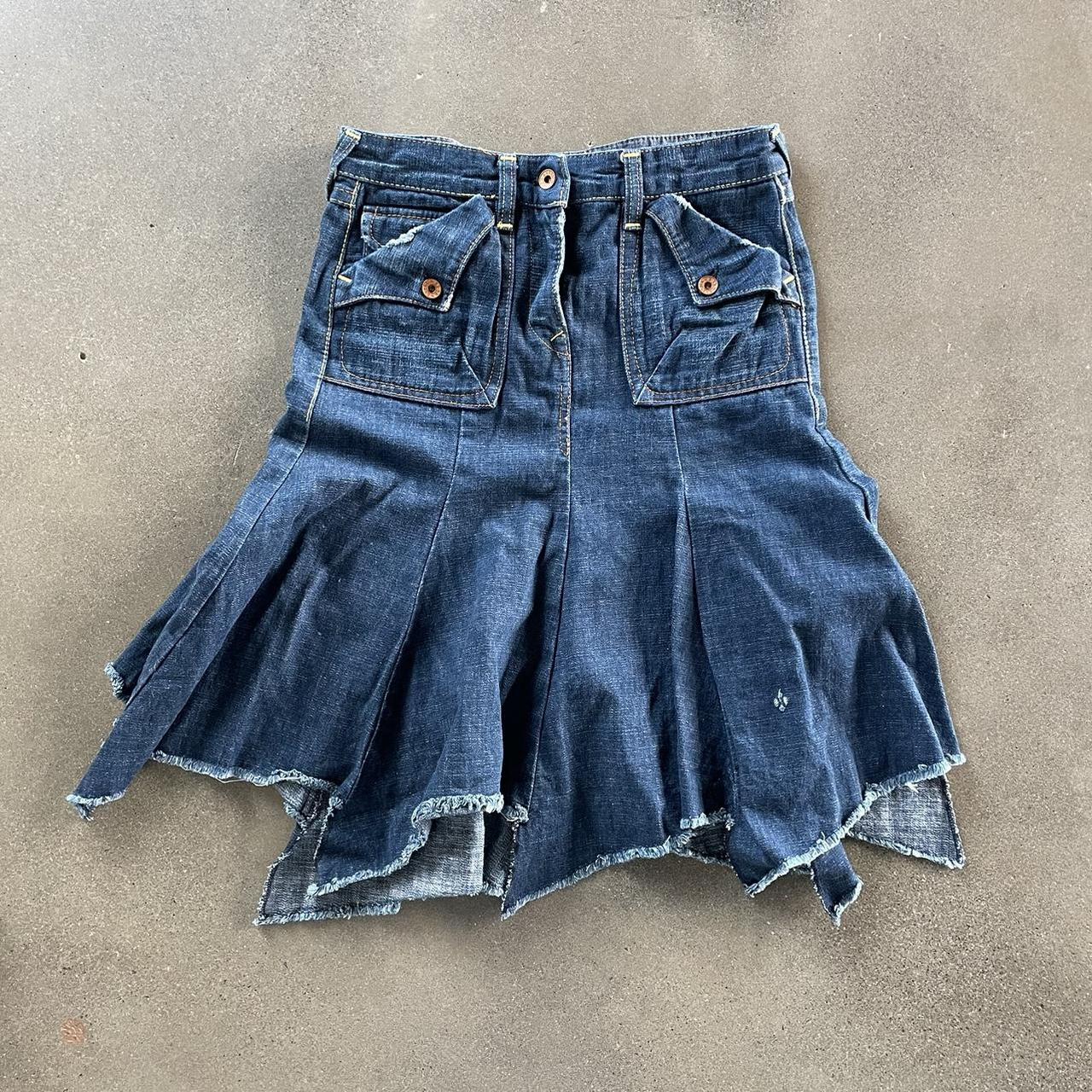 Evisu Denim Midi Skirt