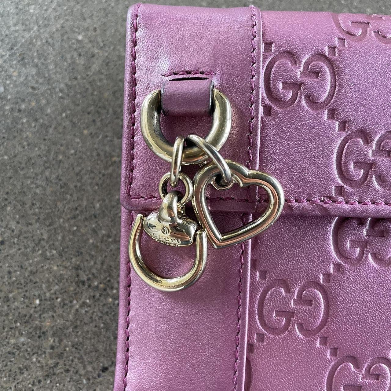 Pink Gucci Monogram Wallet