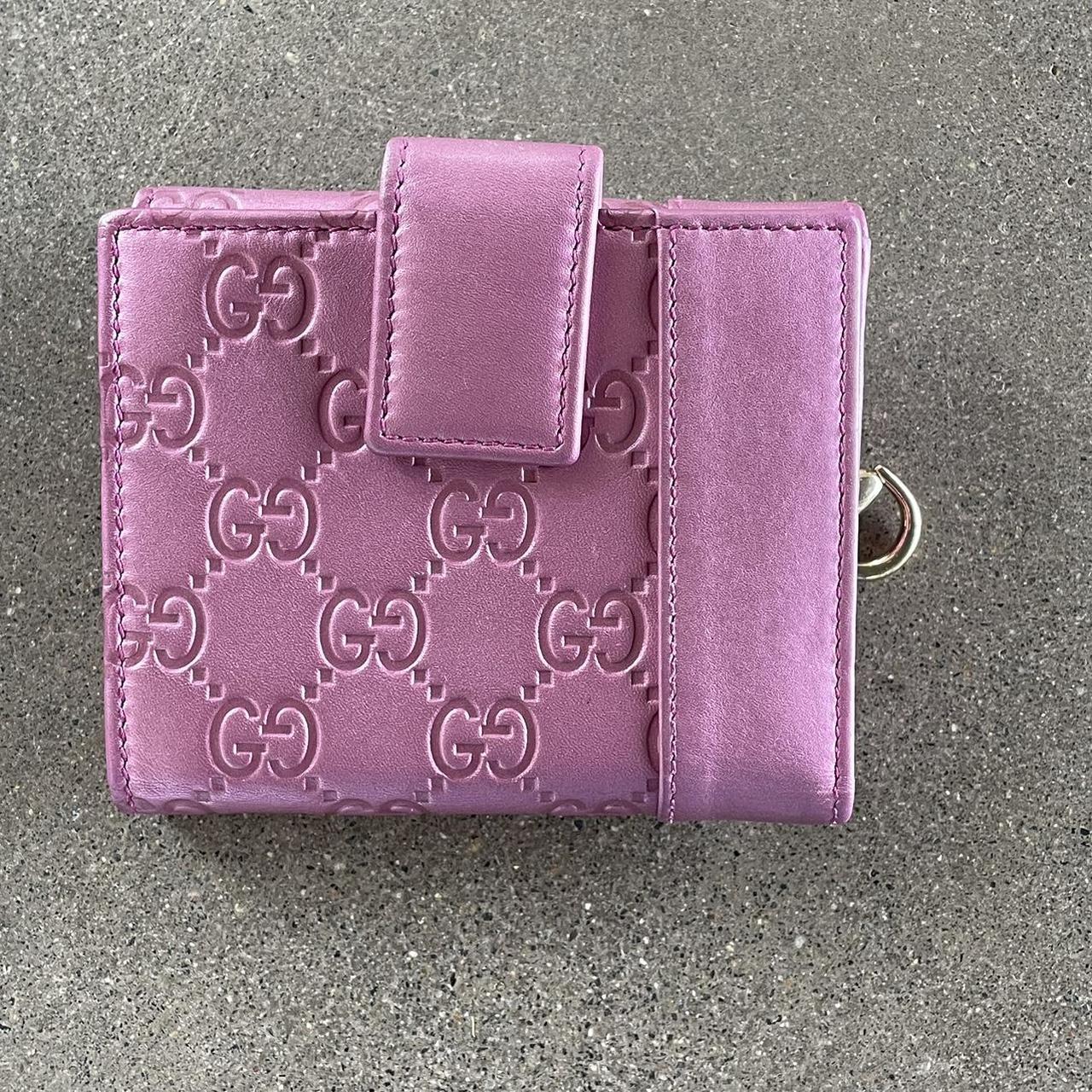 Pink Gucci Monogram Wallet