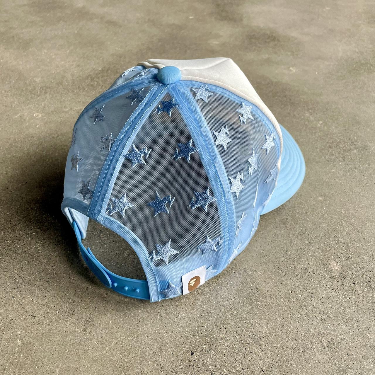 Bape Star Blue Mesh Trucker Hat