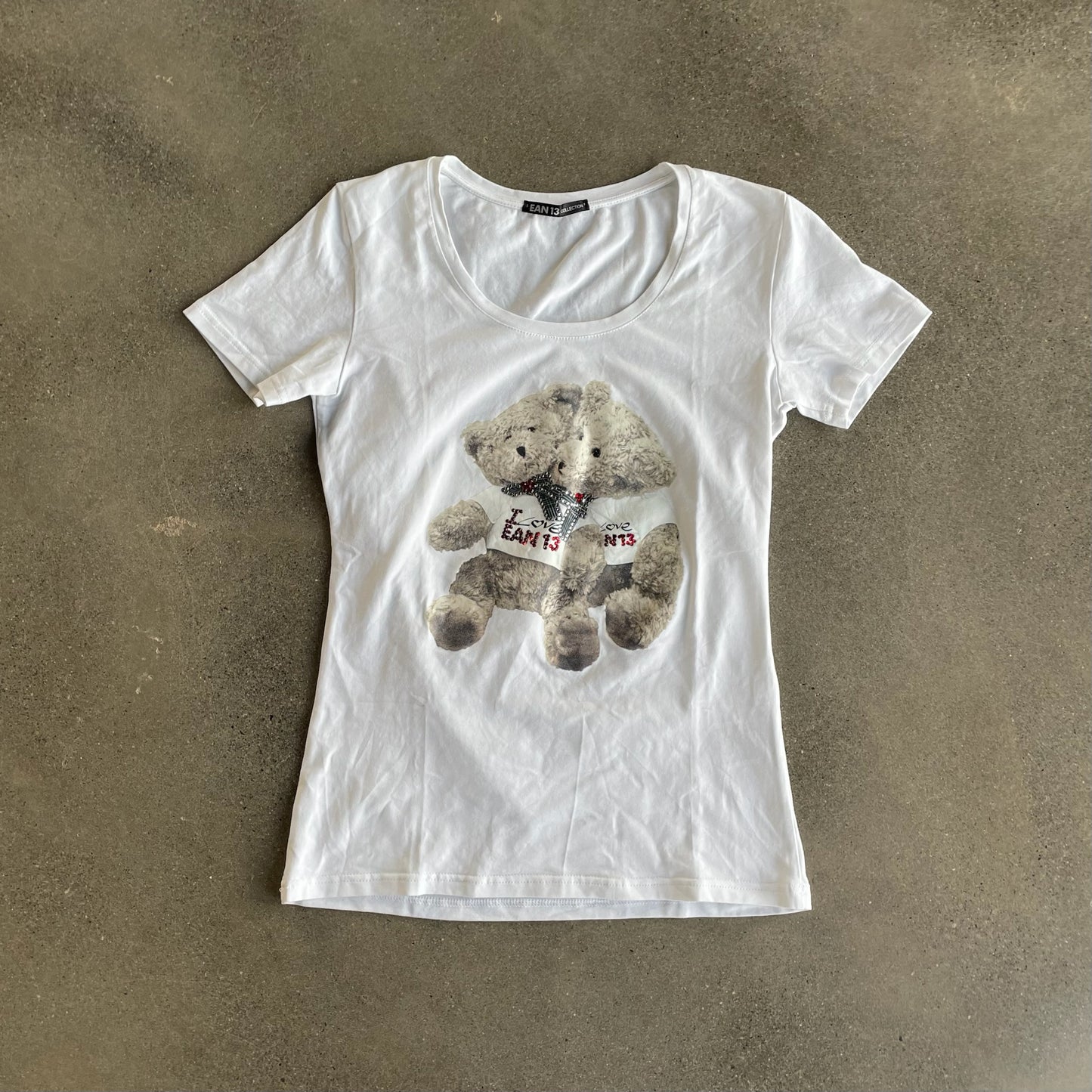 White Teddy Tee